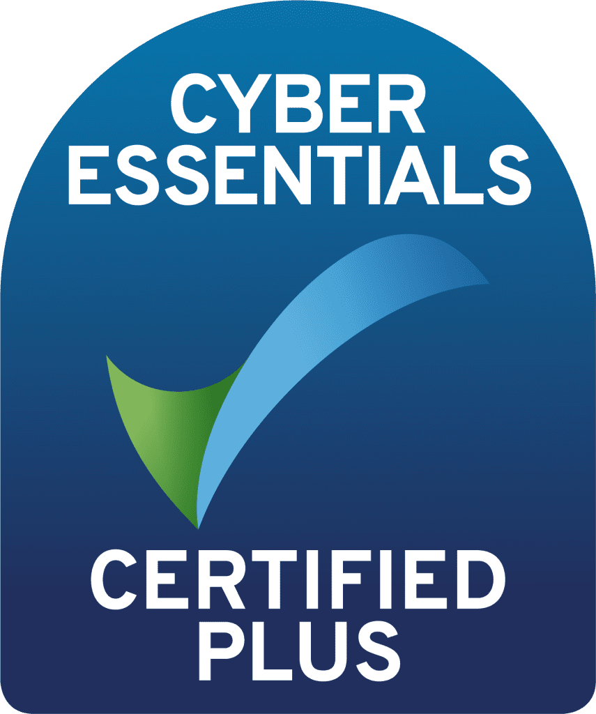 Certified: Cyber Essentials Plus - Ensuring robust cybersecurity standards for enhanced protection.